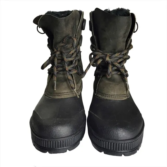 Sorel Mid Calf Winter Lace Up Snow Boots Sz 9