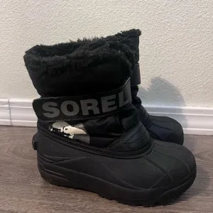 Sorel Toddler Commander Snow Boots in black size 13 unisex