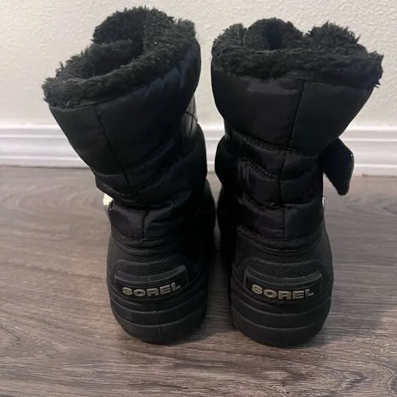 Sorel Toddler Commander Snow Boots in black size 13 unisex
