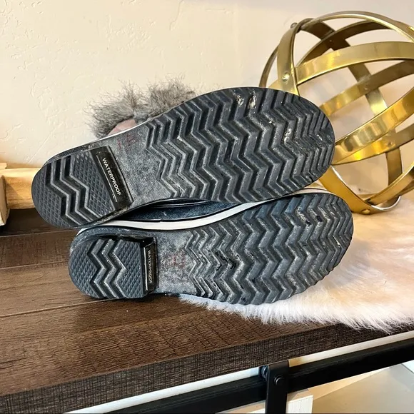 Sorel Womens Gray Tofino Tall snow boots