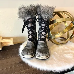 Sorel Womens Gray Tofino Tall snow boots