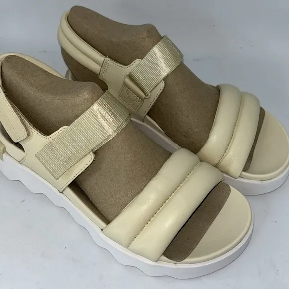 Sorel Women's Viibe Sandals Ivory 7.5 New