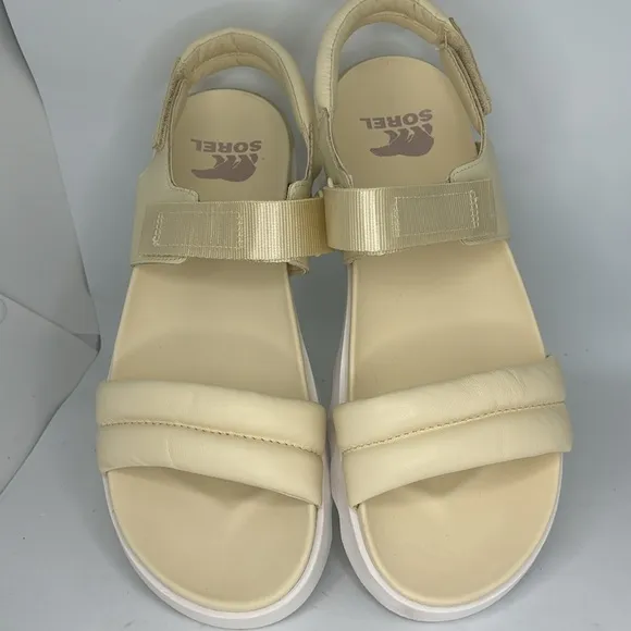 Sorel Women's Viibe Sandals Ivory 7.5 New