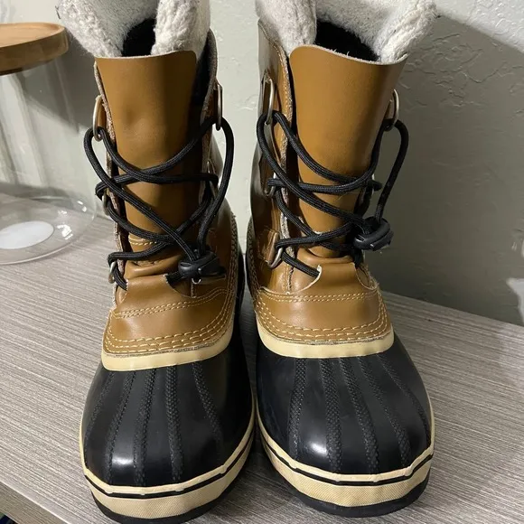 SOREL Yoot PAC Winter Snow Duck Boots Size 5 Tan