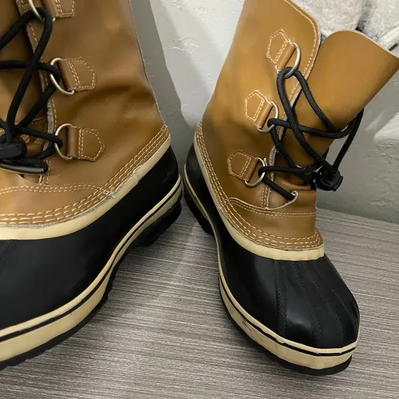 SOREL Yoot PAC Winter Snow Duck Boots Size 5 Tan