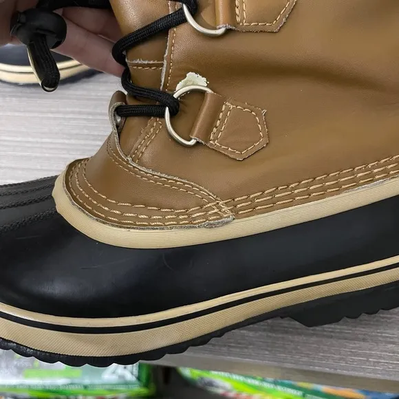 SOREL Yoot PAC Winter Snow Duck Boots Size 5 Tan