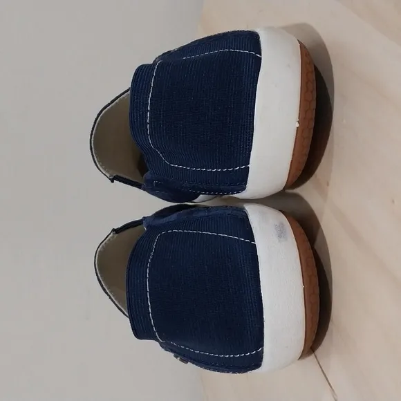 Spenco Siesta Convertible Slip on Shoes Women's Size 8.5 Blue Suede Casual Comfy