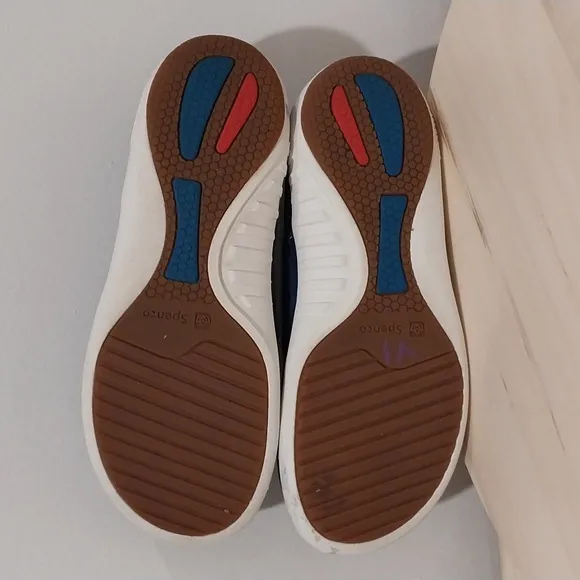 Spenco Siesta Convertible Slip on Shoes Women's Size 8.5 Blue Suede Casual Comfy