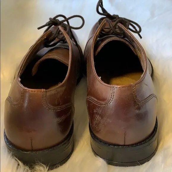 Stacy Adams Wing Tip Mens Leather Dress Shoes Size 11.5