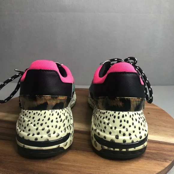 Steve Madden Women's BARRA Wedge Shoes Size 8.5‎ M Multicolor BARA01S1