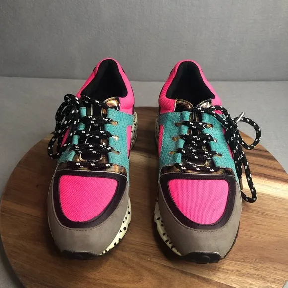 Steve Madden Women's BARRA Wedge Shoes Size 8.5‎ M Multicolor BARA01S1