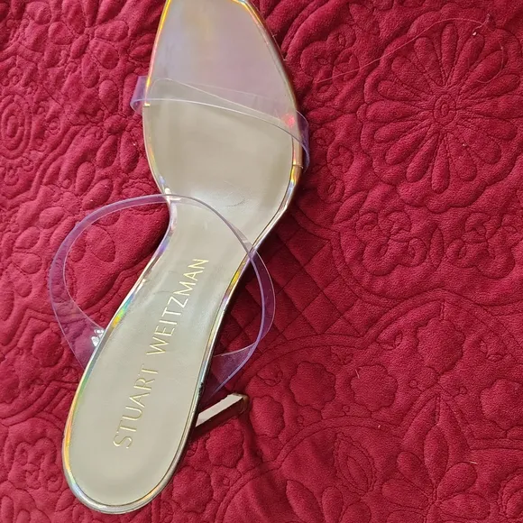 Stuart Weitzman Clear Strap Sandals