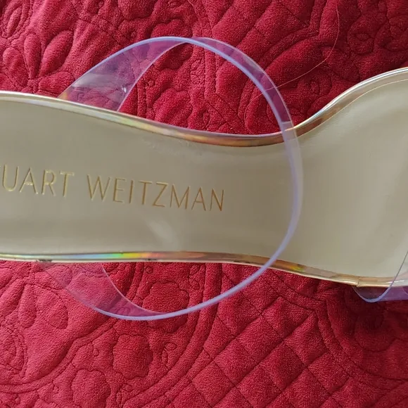 Stuart Weitzman Clear Strap Sandals
