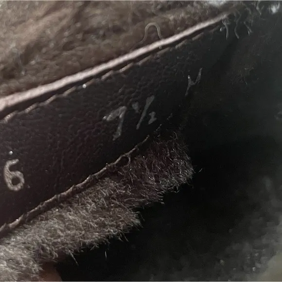 Stuart Weitzman Viking Cold Weather Brown Suede Shearling Luge Boots 7.5 Womens