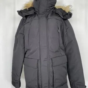 Superdry Unisex XPD Everest Parka Black Size S Hooded Insulated Full Zip Coat