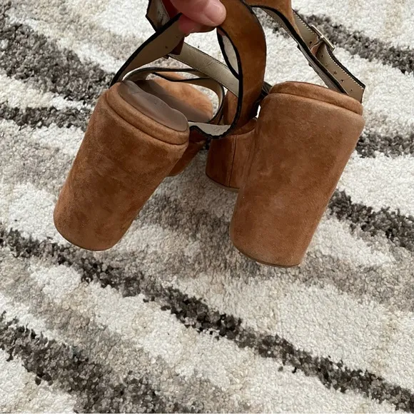 Tattoo Pinto Genuine Suede Wedge Sandals