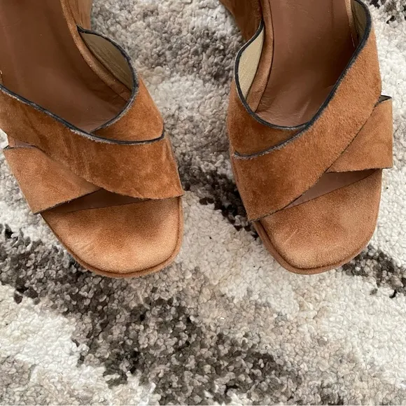 Tattoo Pinto Genuine Suede Wedge Sandals