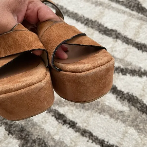 Tattoo Pinto Genuine Suede Wedge Sandals