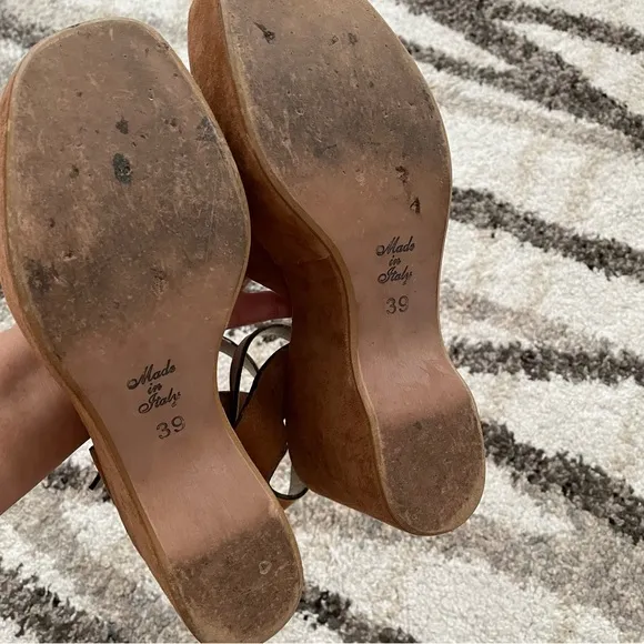 Tattoo Pinto Genuine Suede Wedge Sandals