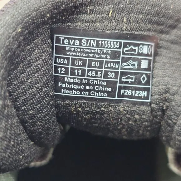 Teva Grandview GTX Chocolate Chip Men's Size 12 Waterproof Hiking Boots 1106804‎