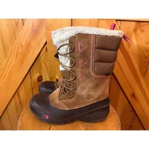 The North Face Girls Suede Heat Seeker 200 Gram Insulation Winter Snow Boots 5