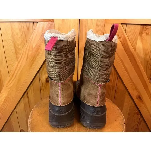 The North Face Girls Suede Heat Seeker 200 Gram Insulation Winter Snow Boots 5
