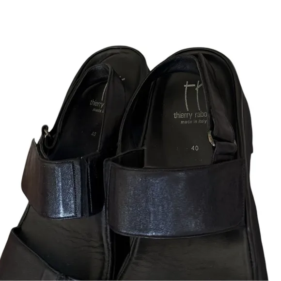 THIERRY RABOTIN barton black leather Sandals