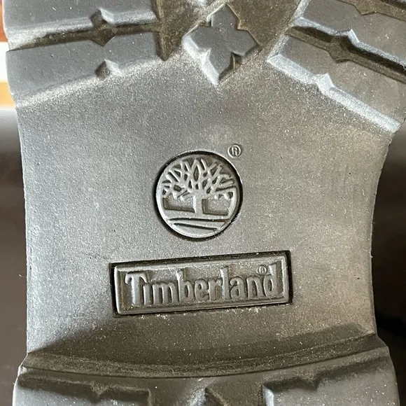 Timberland boots in a size 5 black and gold