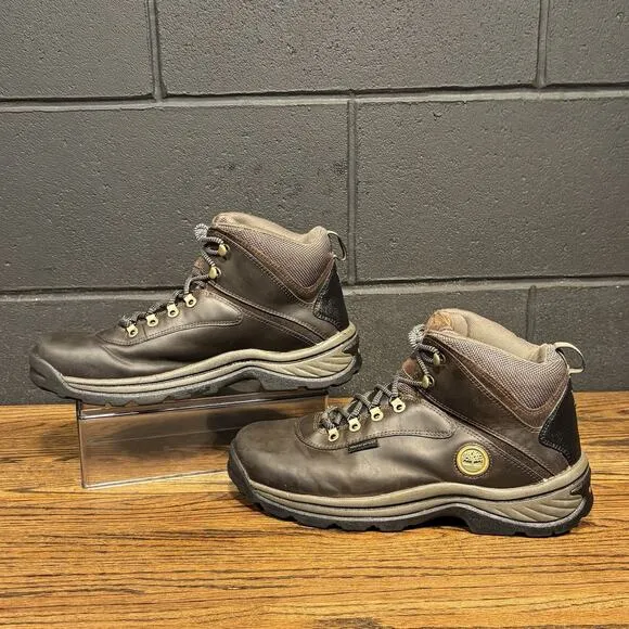 Timberland Brown Leather Waterproof Hiking Boots Men’s 10.5