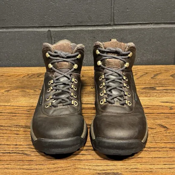 Timberland Brown Leather Waterproof Hiking Boots Men’s 10.5