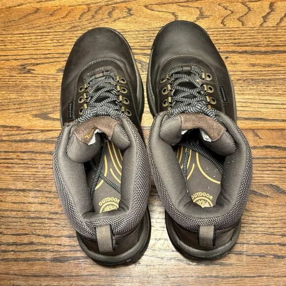 Timberland Brown Leather Waterproof Hiking Boots Men’s 10.5