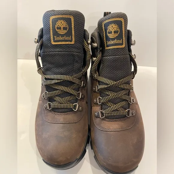 Timberland Men's Waterproof Brown Hiking Boots Size 9.5W