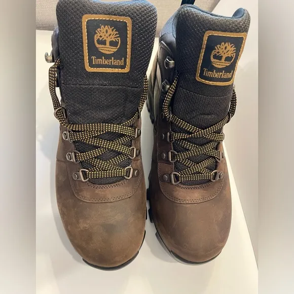 Timberland Men's Waterproof Brown Hiking Boots Size 9.5W