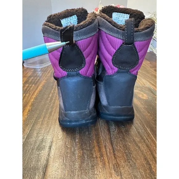Timberland Waterproof Winter Boots Primaloft Insulated Purple Brown Women's 7.5
