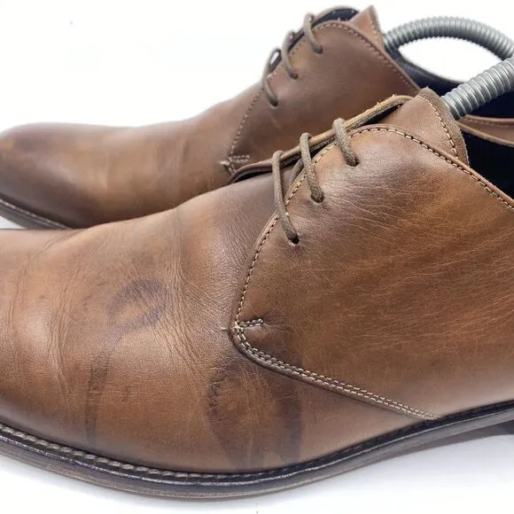 To Boot New York by Adam Derrick Mens Size 11.5 Brown Oxford Leather Dress Shoes