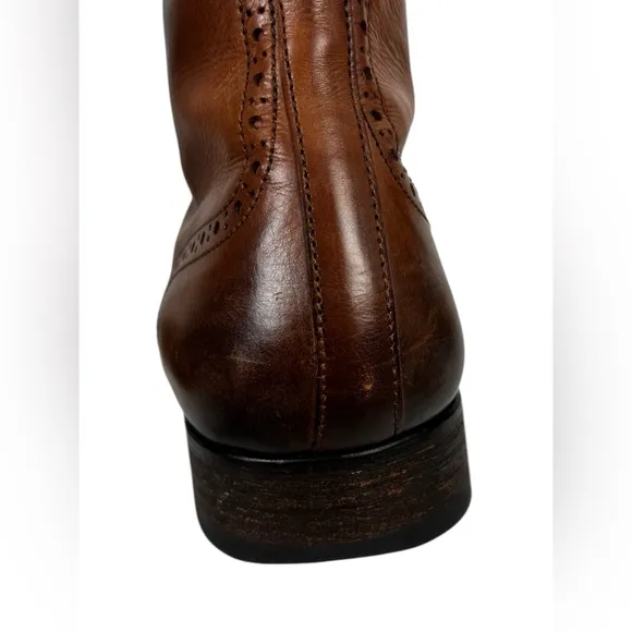 To Boot New York Mens 10.5 Dress Boots Brown Leather Wingtip Ankle Distressed