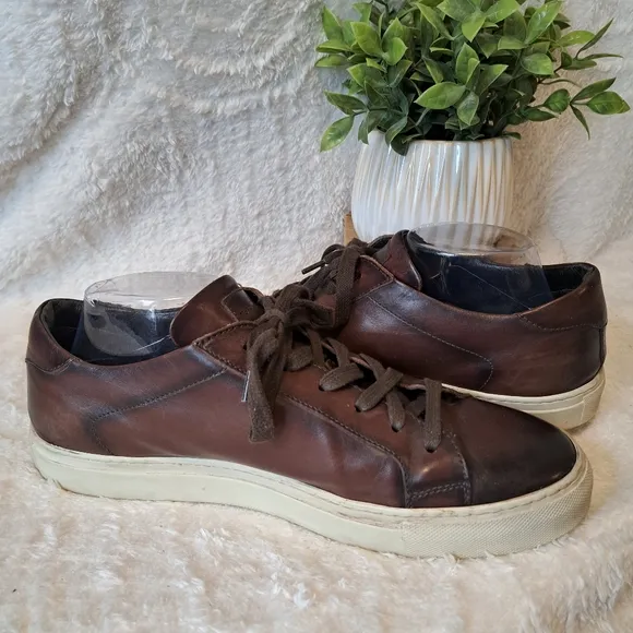 To Boot New York Pescara Men's Sneakers Brown Leather Shoes $450 Size 11