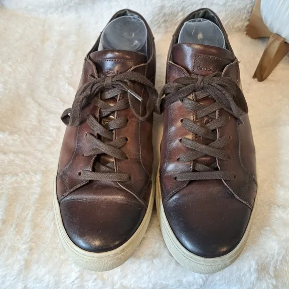 To Boot New York Pescara Men's Sneakers Brown Leather Shoes $450 Size 11