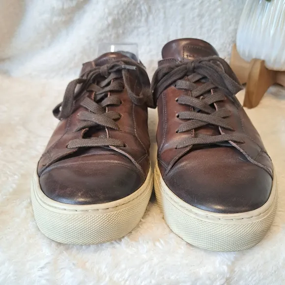 To Boot New York Pescara Men's Sneakers Brown Leather Shoes $450 Size 11