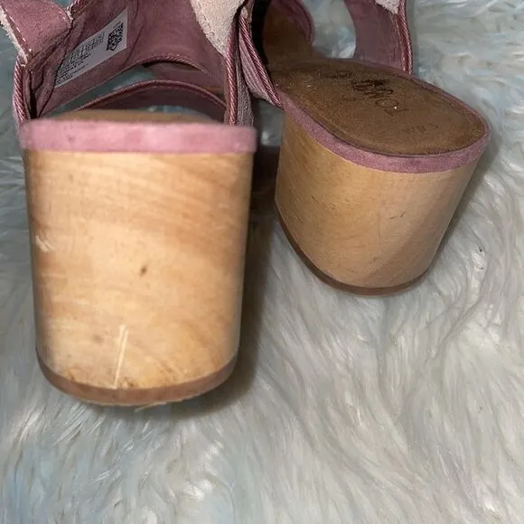 Toms Poppy Mauve Corduroy Sandals