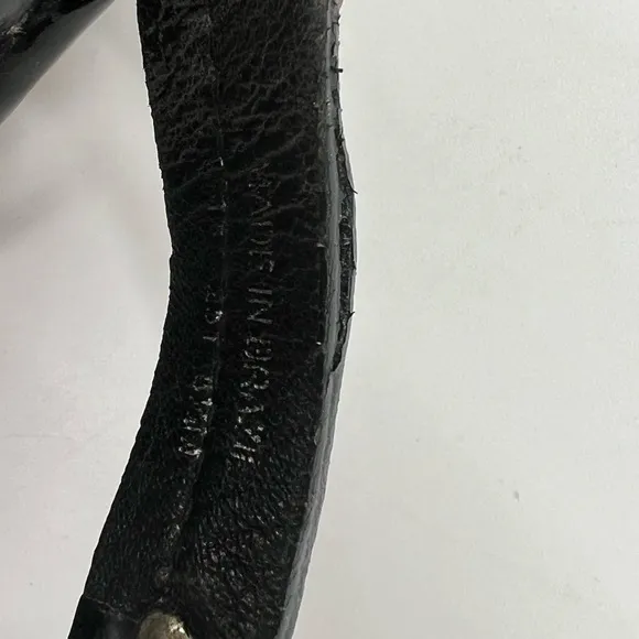 Tory Burch Miller Women’s Size 8.5M Black Patent Leather Casual Thong Sandal.
