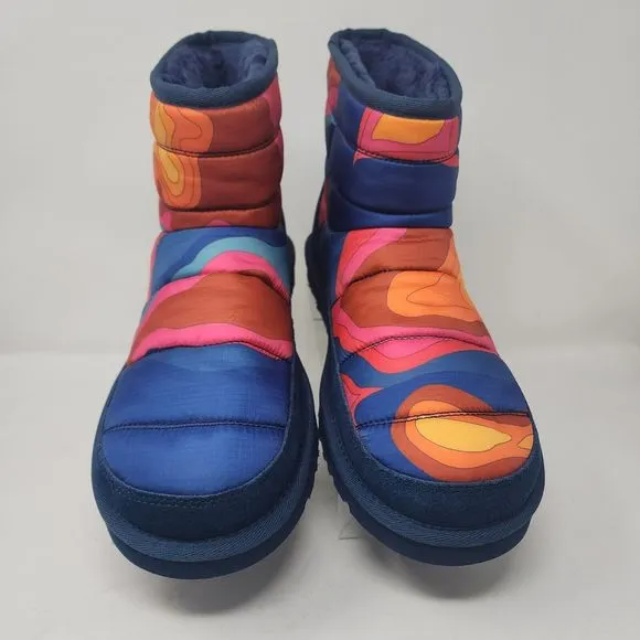 Ugg Boots Mens 10 Blue Classic Mini LTA Cali Topo Suede Retro Ankle Shoes