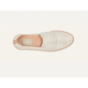 UGG Womens Sammy Breeze Off-White Knit California Poppy Slip On Shoes Sz 9