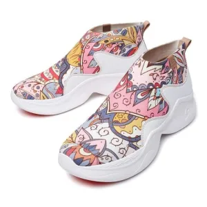 UIN Women's Walking Shoes Casual Chunky Sneaker (SPRING-MAIZE PALMA II)