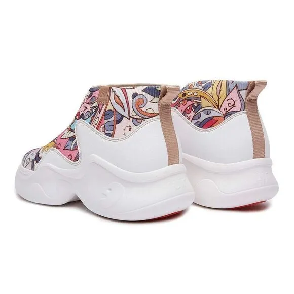 UIN Women's Walking Shoes Casual Chunky Sneaker (SPRING-MAIZE PALMA II)