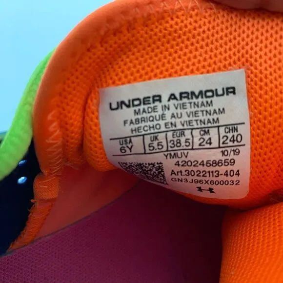 Under Armour Curry 7 Basketball Sneakers Shoes Size 6Y Juniors