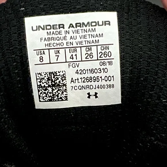 Under Armour UA Stellar Tac Tactical Men’s Boots Black 8 Police Hiking NEW 🔥