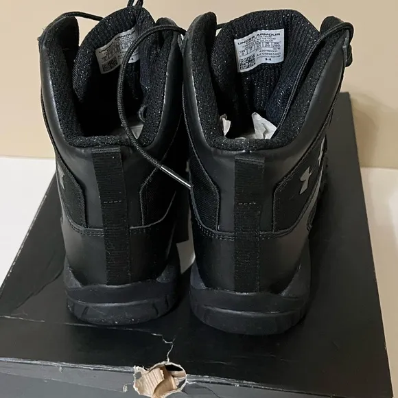 Under Armour UA Stellar Tac Tactical Men’s Boots Black 8 Police Hiking NEW 🔥