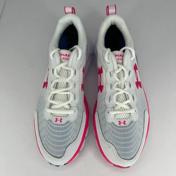Under Armour Womens Electro Pink Charged Assert 9 Marble Size 8.5 Running Shoes