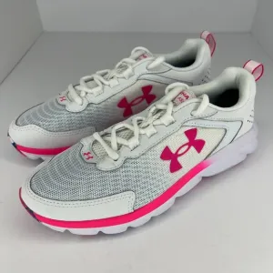 Under Armour Womens Electro Pink Charged Assert 9 Marble Size 8.5 Running Shoes